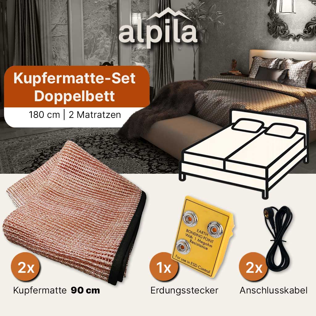 Kupfermatte für Doppelbett 180 cm