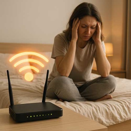 Wlan Router im Schlafzimmer: Schlaflos und Kopfschmerzen